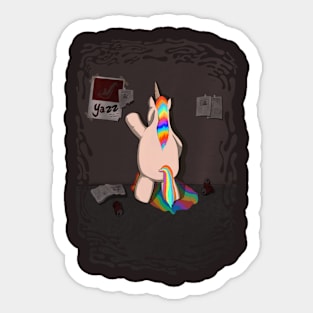 Unicorn leaking Sticker